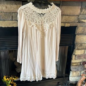 Cream Lace Dress